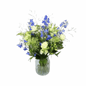 Boeket blauw wit