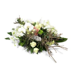 Rouwarrangement orchidee