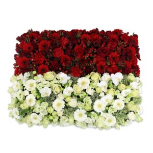 Rouw bloemstuk ''vlag''