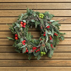 Kerstkrans rood