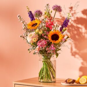 Boeket kleurrijk zomers