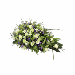 Bloemstuk druppel lila wit
