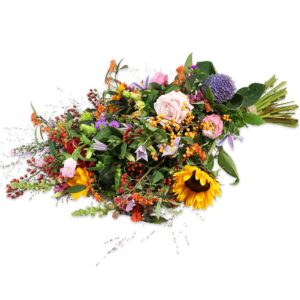 Rouw veldboeket